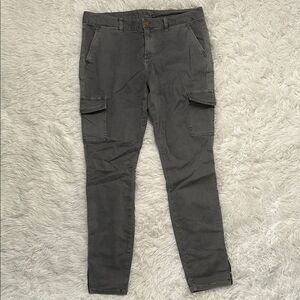 Vineyard Vines Gray Cargo Pants size 6 zipper detail